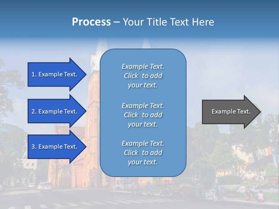 A Church With Two Towers With A Sky Background PowerPoint Template