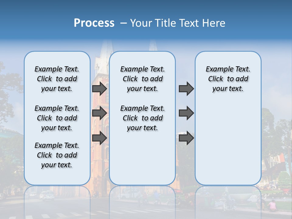 A Church With Two Towers With A Sky Background PowerPoint Template