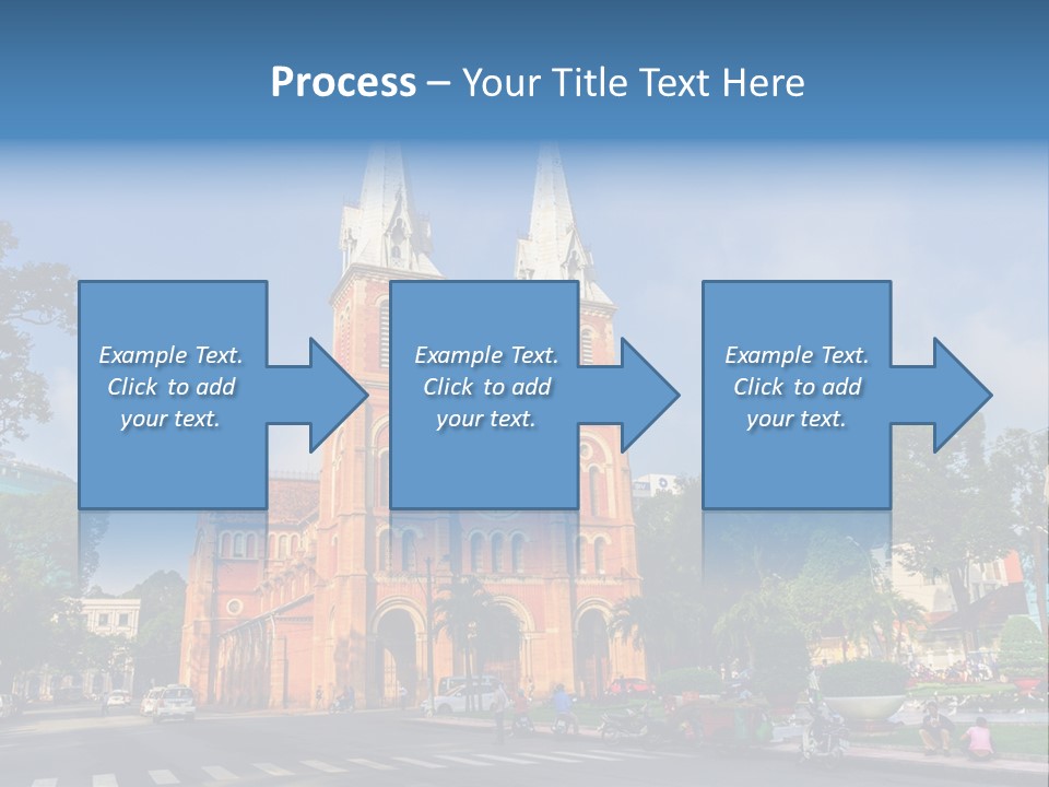 A Church With Two Towers With A Sky Background PowerPoint Template