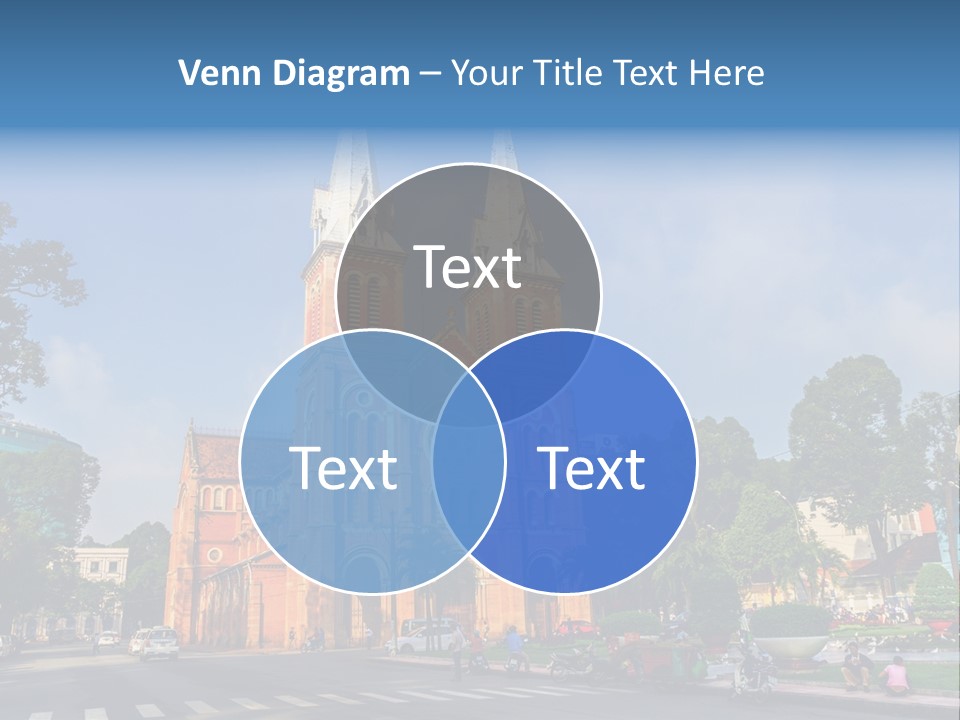 A Church With Two Towers With A Sky Background PowerPoint Template