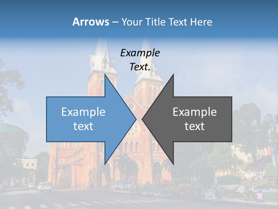 A Church With Two Towers With A Sky Background PowerPoint Template
