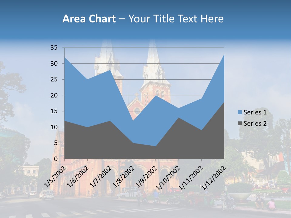 A Church With Two Towers With A Sky Background PowerPoint Template