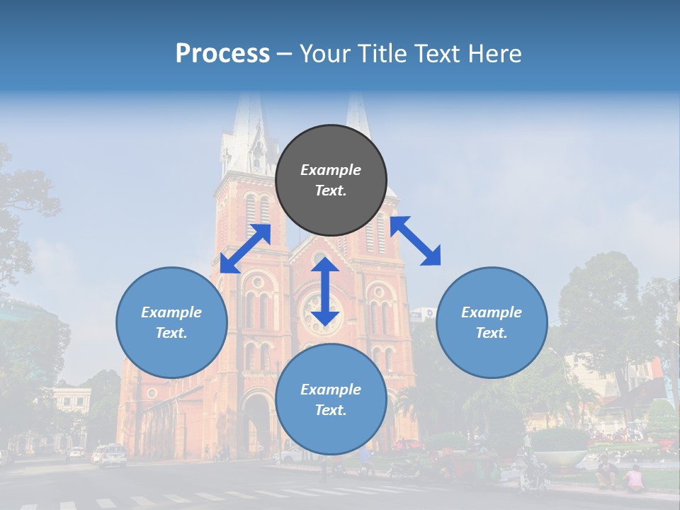 A Church With Two Towers With A Sky Background PowerPoint Template