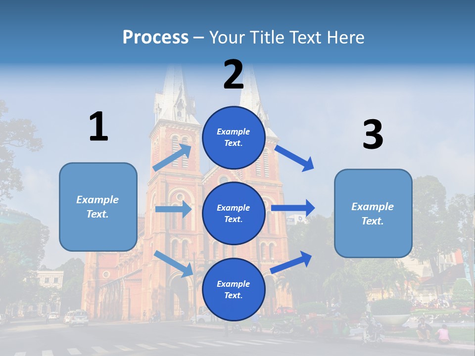 A Church With Two Towers With A Sky Background PowerPoint Template