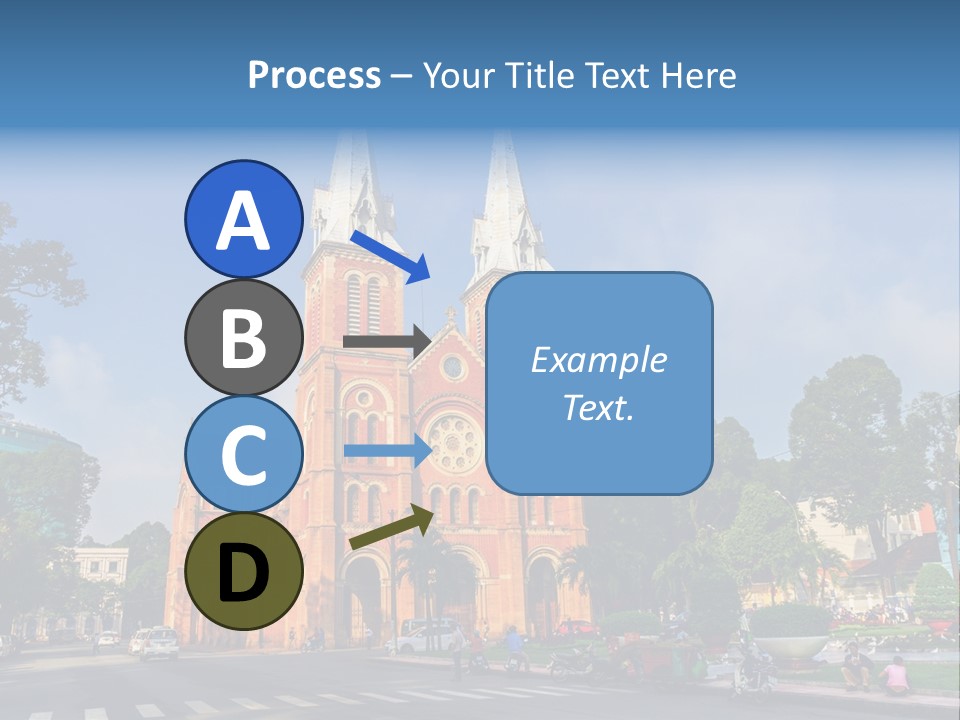 A Church With Two Towers With A Sky Background PowerPoint Template