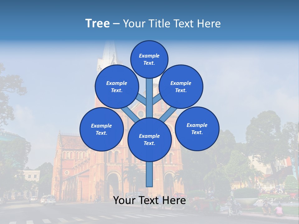 A Church With Two Towers With A Sky Background PowerPoint Template