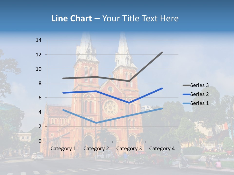 A Church With Two Towers With A Sky Background PowerPoint Template
