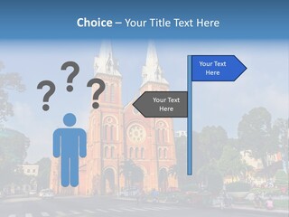 A Church With Two Towers With A Sky Background PowerPoint Template