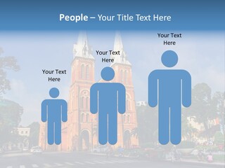 A Church With Two Towers With A Sky Background PowerPoint Template