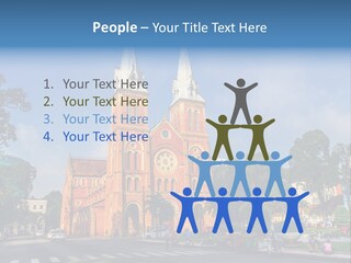 A Church With Two Towers With A Sky Background PowerPoint Template
