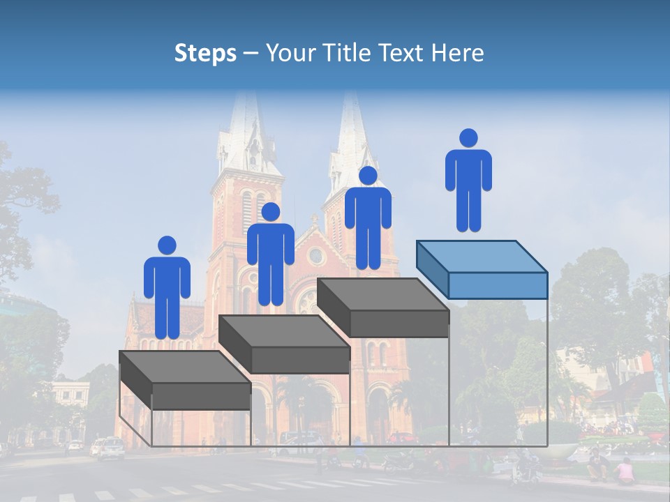 A Church With Two Towers With A Sky Background PowerPoint Template