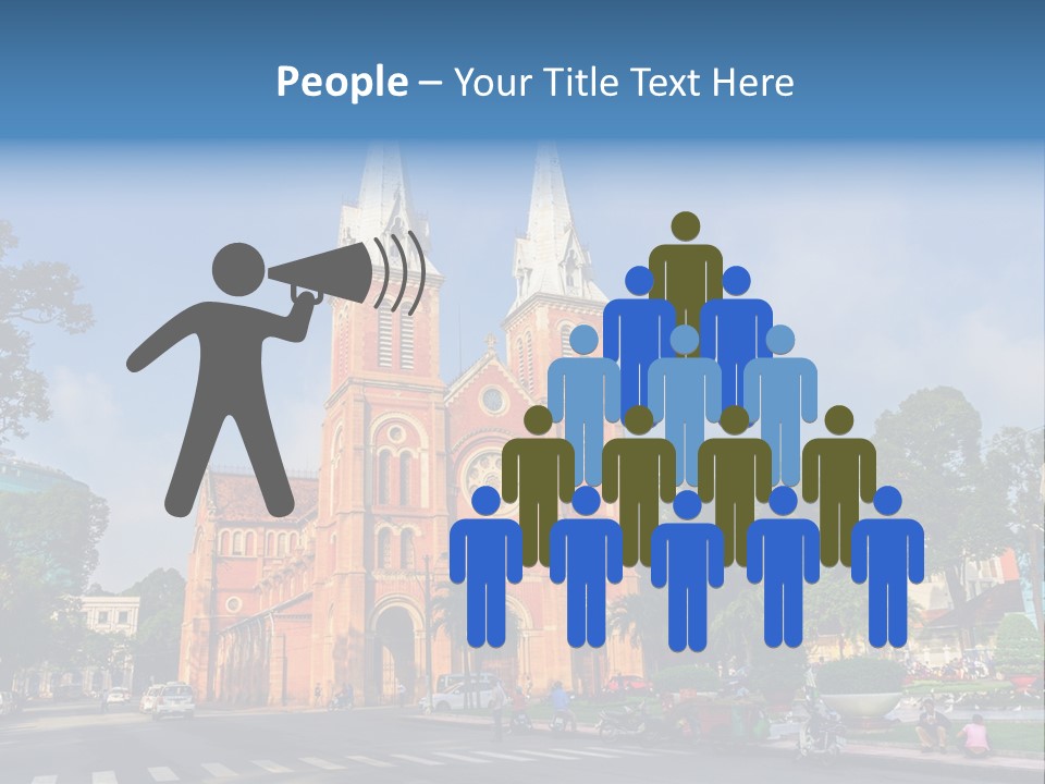 A Church With Two Towers With A Sky Background PowerPoint Template