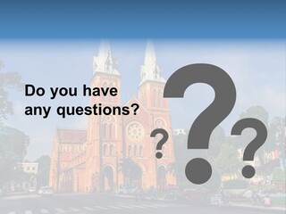 A Church With Two Towers With A Sky Background PowerPoint Template