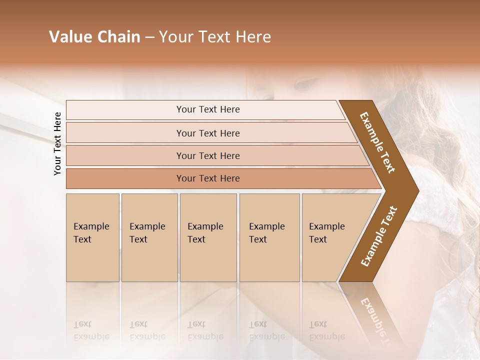 A Little Girl Playing A Piano Powerpoint Template PowerPoint Template