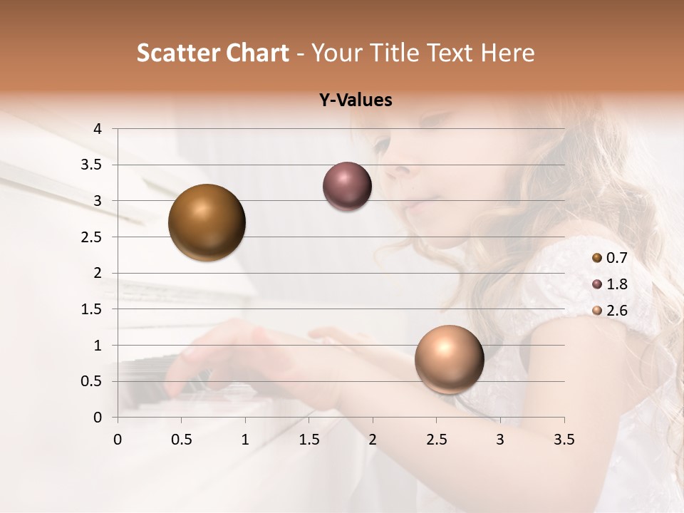 A Little Girl Playing A Piano Powerpoint Template PowerPoint Template