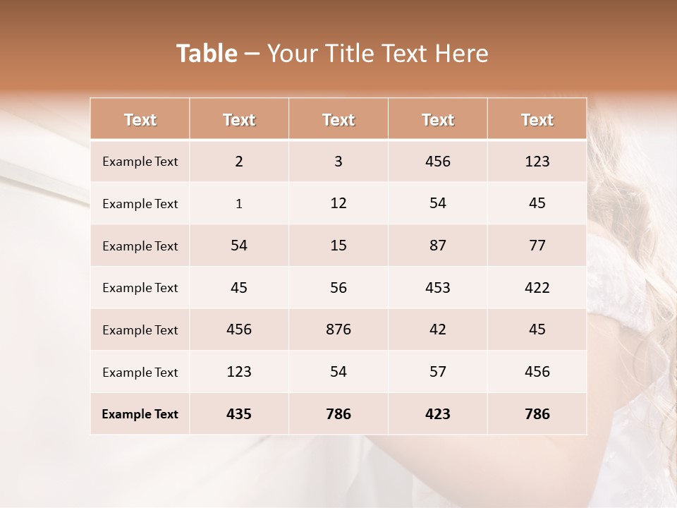 A Little Girl Playing A Piano Powerpoint Template PowerPoint Template