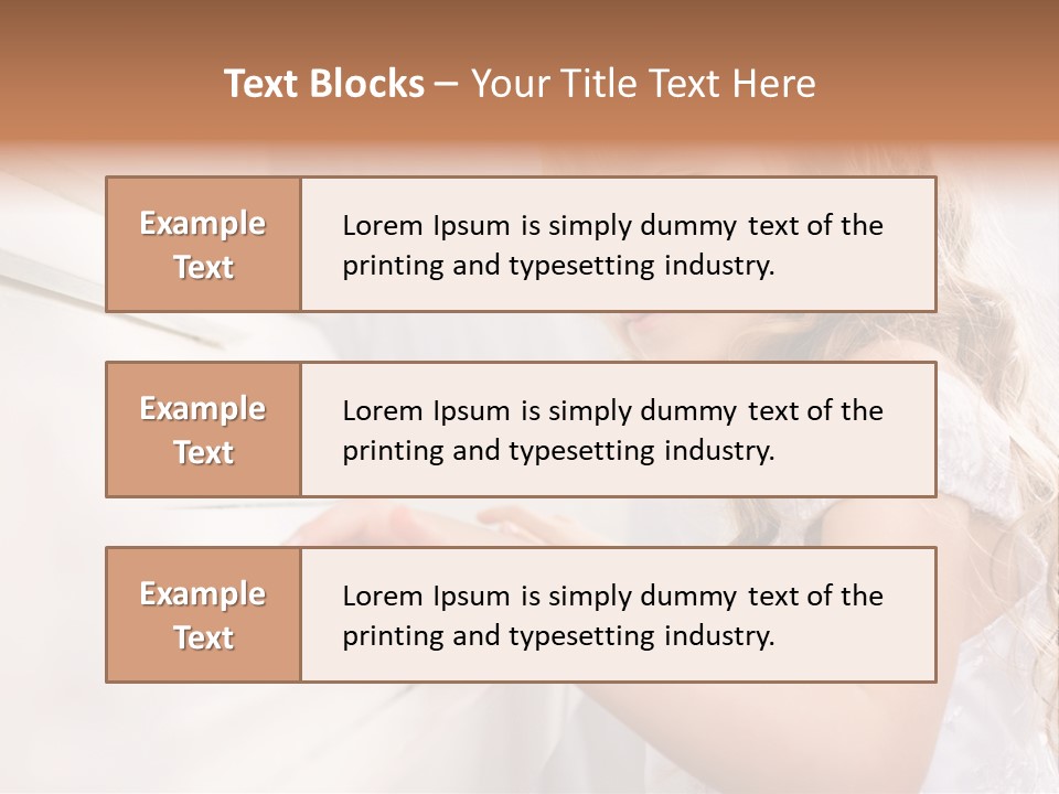 A Little Girl Playing A Piano Powerpoint Template PowerPoint Template