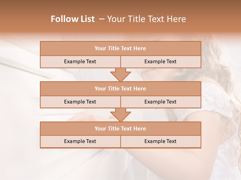 A Little Girl Playing A Piano Powerpoint Template PowerPoint Template