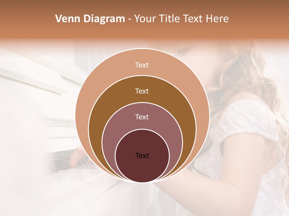 A Little Girl Playing A Piano Powerpoint Template PowerPoint Template