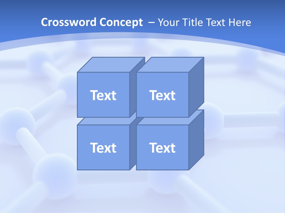 A Blue And White Background With Blue Circles PowerPoint Template