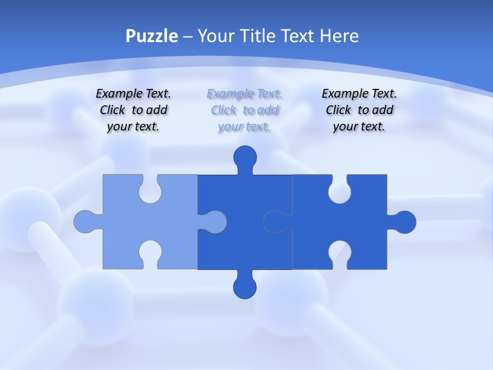 A Blue And White Background With Blue Circles PowerPoint Template