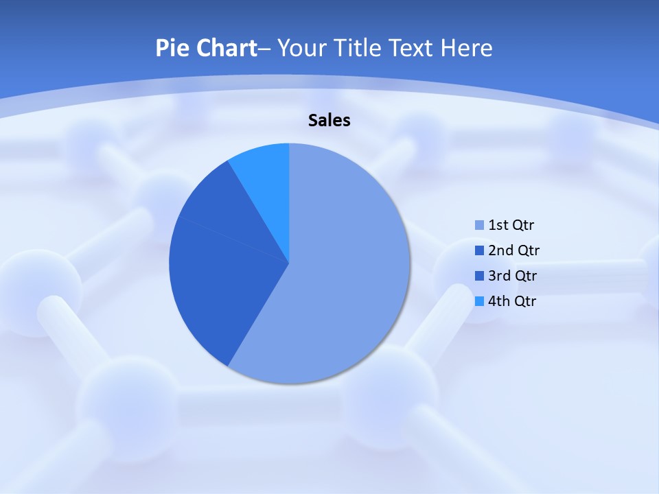 A Blue And White Background With Blue Circles PowerPoint Template