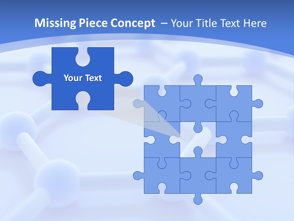 A Blue And White Background With Blue Circles PowerPoint Template