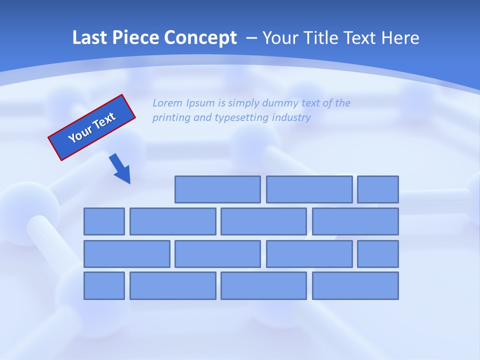 A Blue And White Background With Blue Circles PowerPoint Template