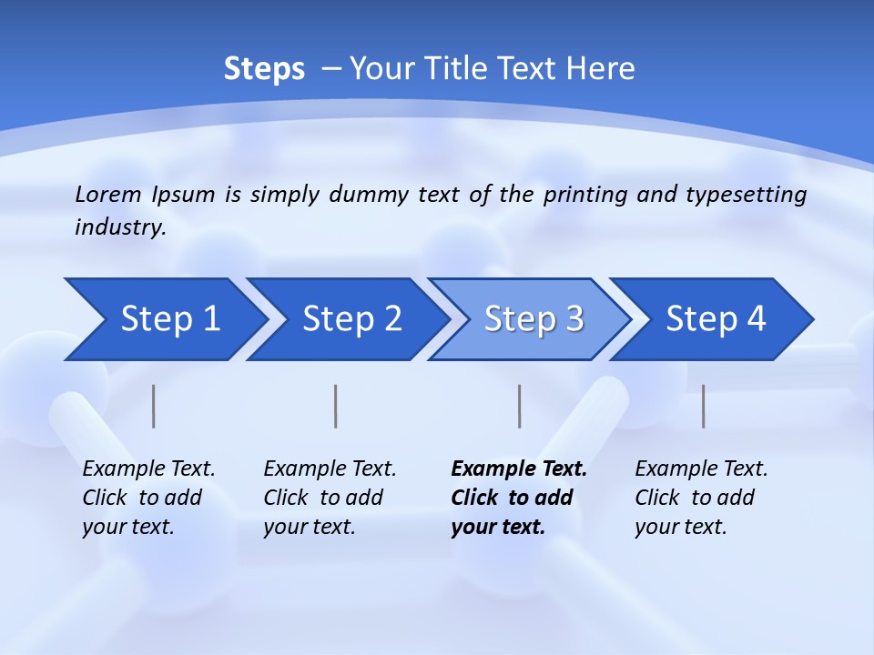 A Blue And White Background With Blue Circles PowerPoint Template
