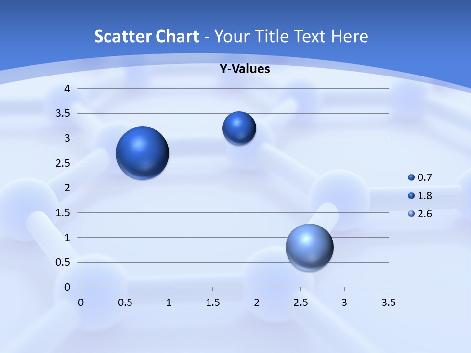 A Blue And White Background With Blue Circles PowerPoint Template