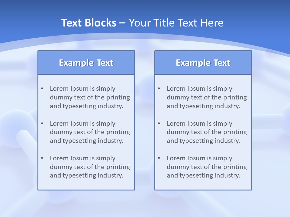 A Blue And White Background With Blue Circles PowerPoint Template