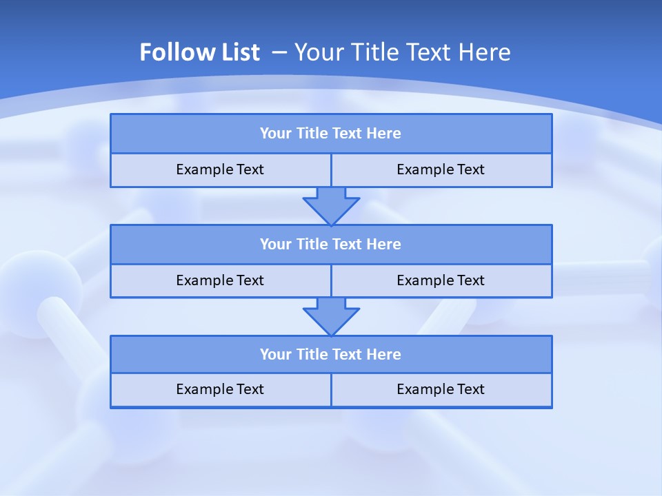 A Blue And White Background With Blue Circles PowerPoint Template
