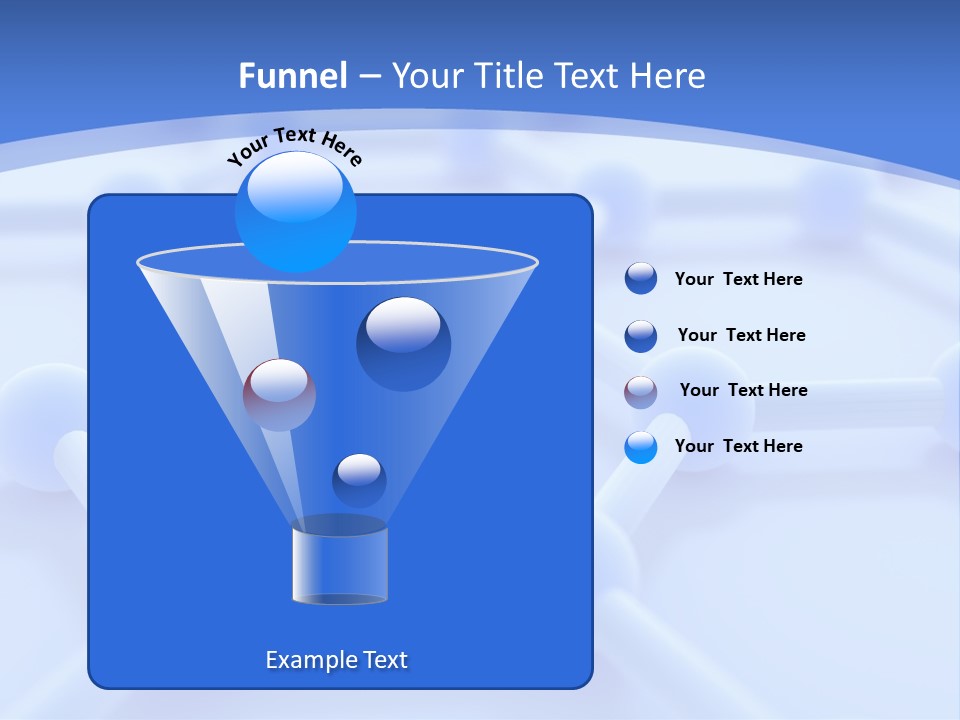 A Blue And White Background With Blue Circles PowerPoint Template