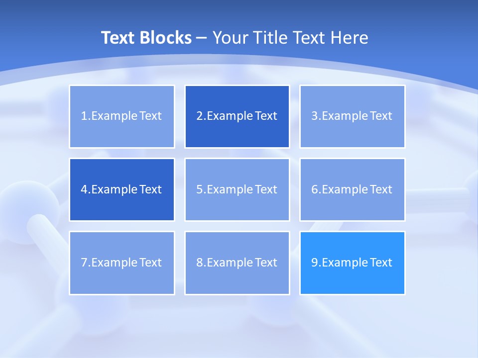 A Blue And White Background With Blue Circles PowerPoint Template
