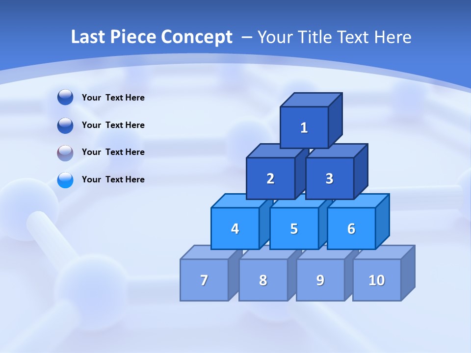 A Blue And White Background With Blue Circles PowerPoint Template