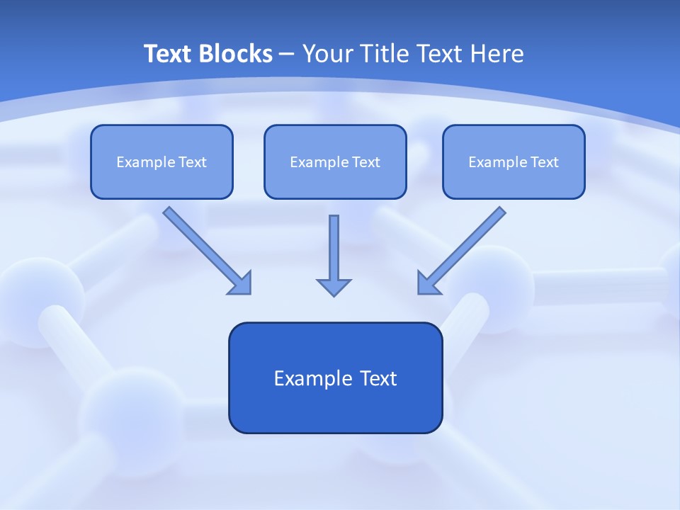A Blue And White Background With Blue Circles PowerPoint Template