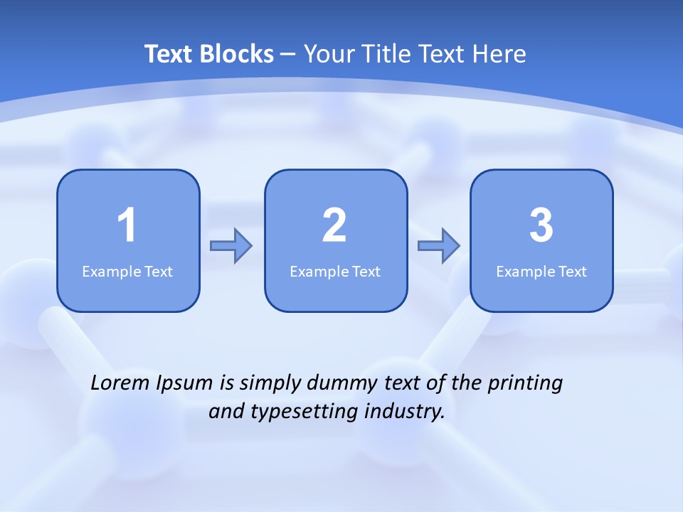 A Blue And White Background With Blue Circles PowerPoint Template