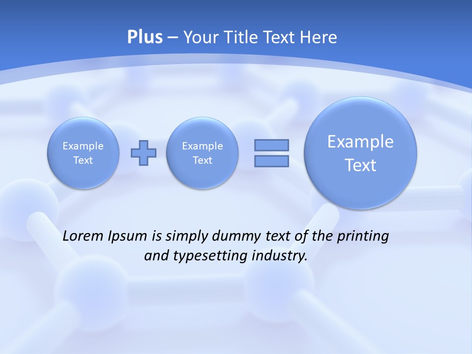 A Blue And White Background With Blue Circles PowerPoint Template