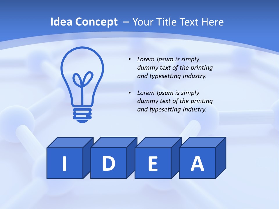 A Blue And White Background With Blue Circles PowerPoint Template