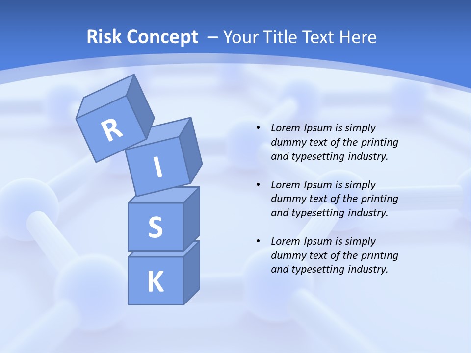 A Blue And White Background With Blue Circles PowerPoint Template