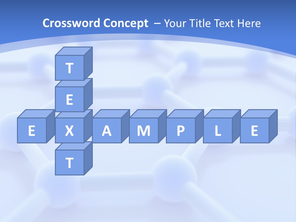 A Blue And White Background With Blue Circles PowerPoint Template