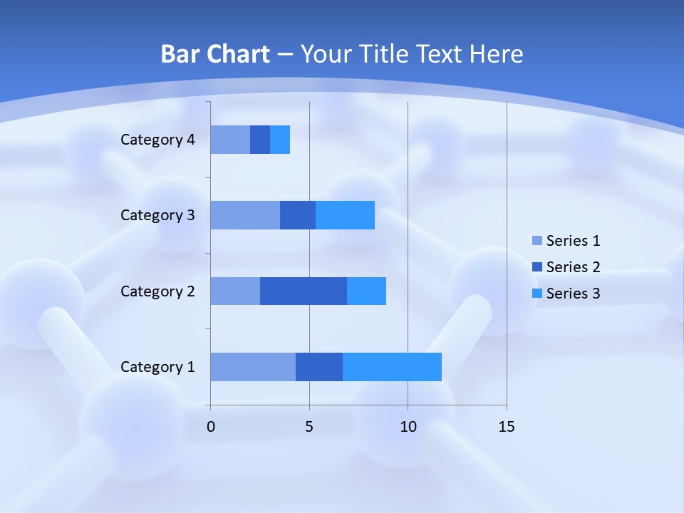 A Blue And White Background With Blue Circles PowerPoint Template