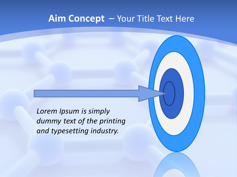 A Blue And White Background With Blue Circles PowerPoint Template