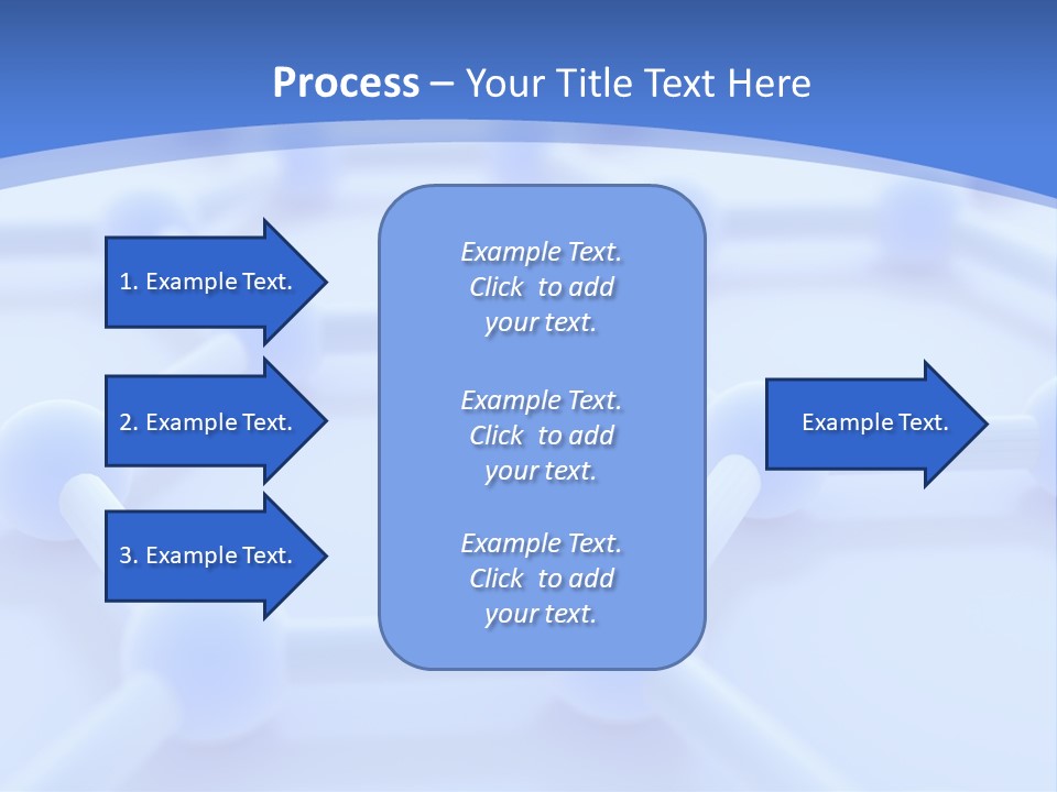 A Blue And White Background With Blue Circles PowerPoint Template