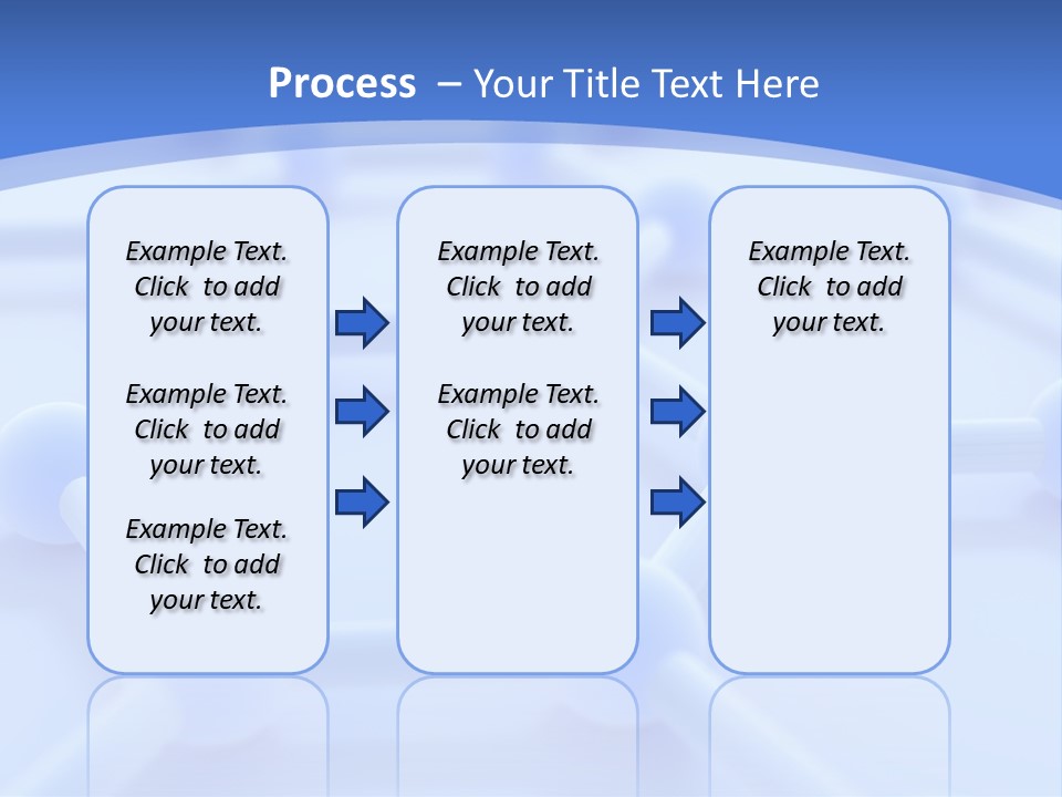 A Blue And White Background With Blue Circles PowerPoint Template