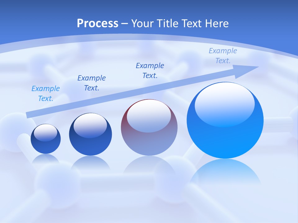 A Blue And White Background With Blue Circles PowerPoint Template