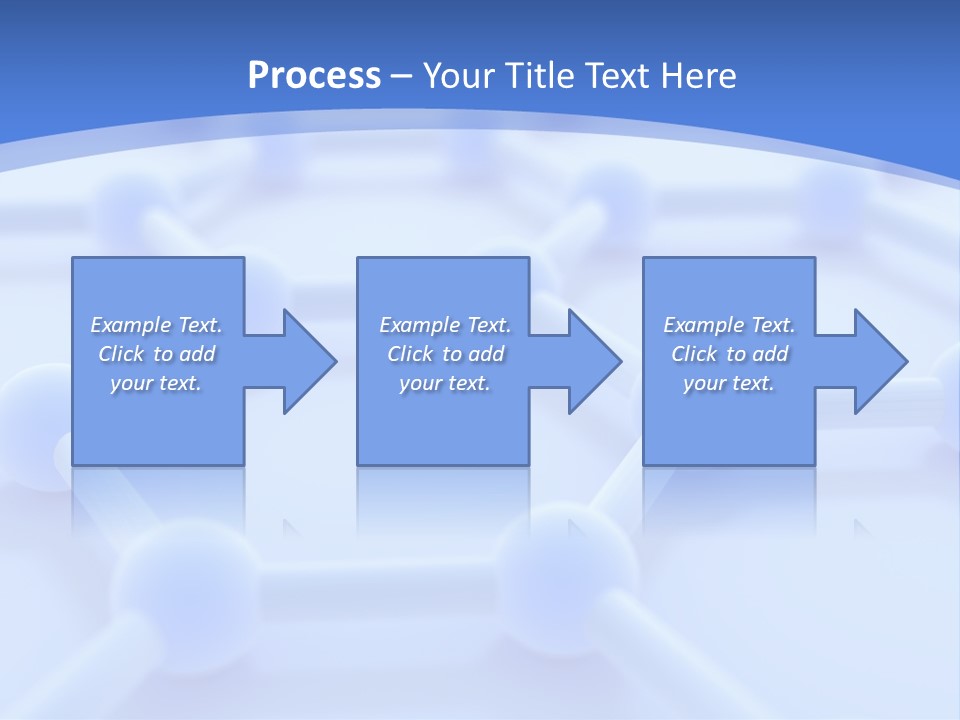 A Blue And White Background With Blue Circles PowerPoint Template
