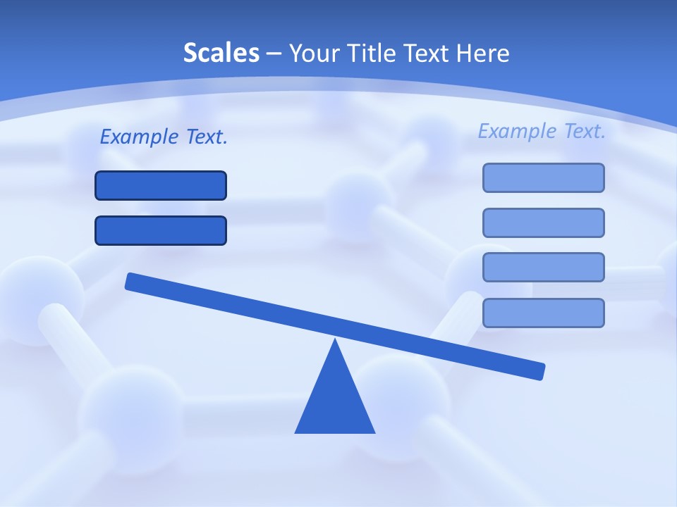 A Blue And White Background With Blue Circles PowerPoint Template