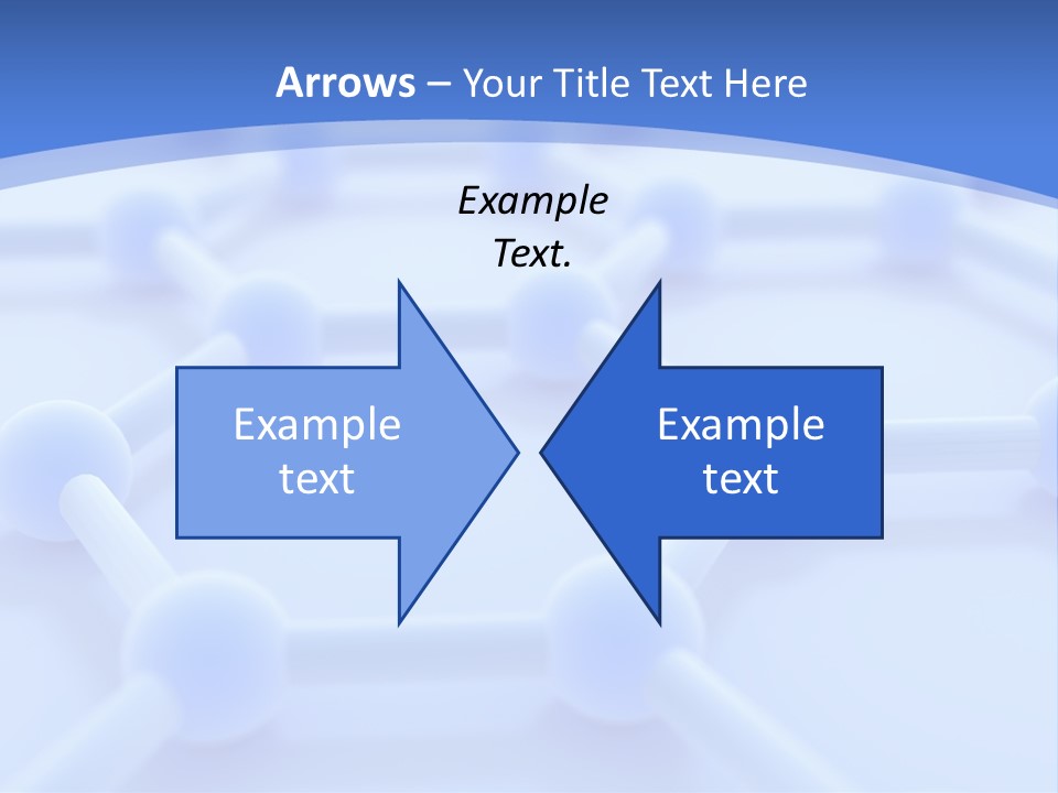 A Blue And White Background With Blue Circles PowerPoint Template