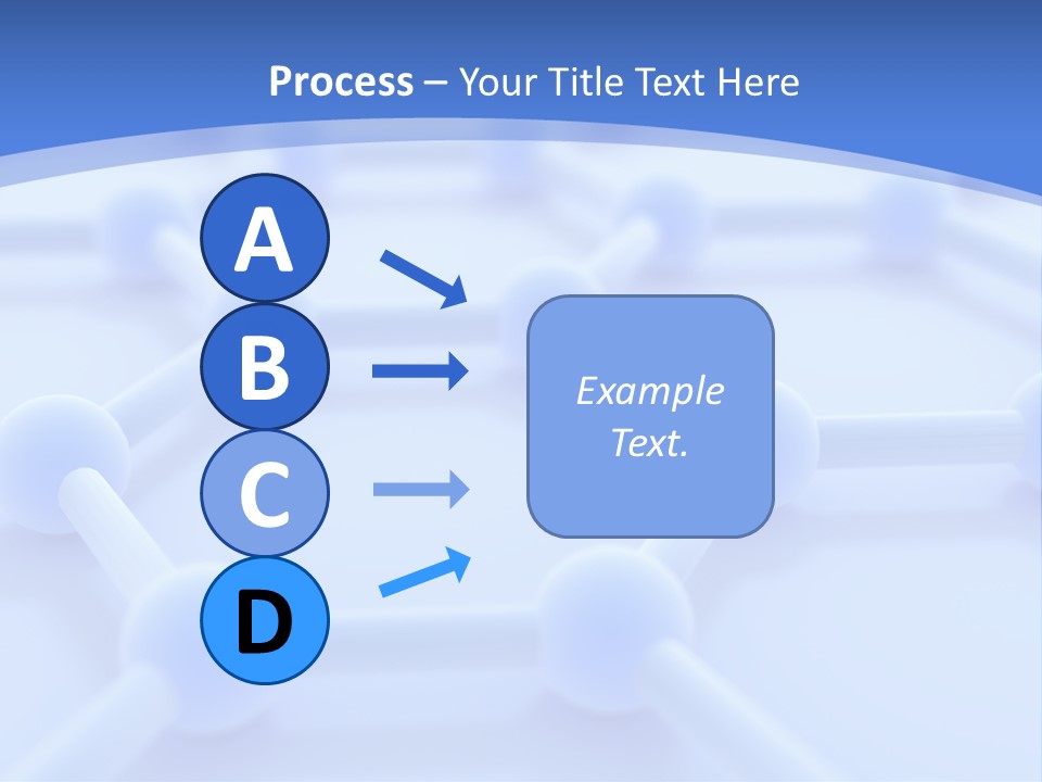 A Blue And White Background With Blue Circles PowerPoint Template